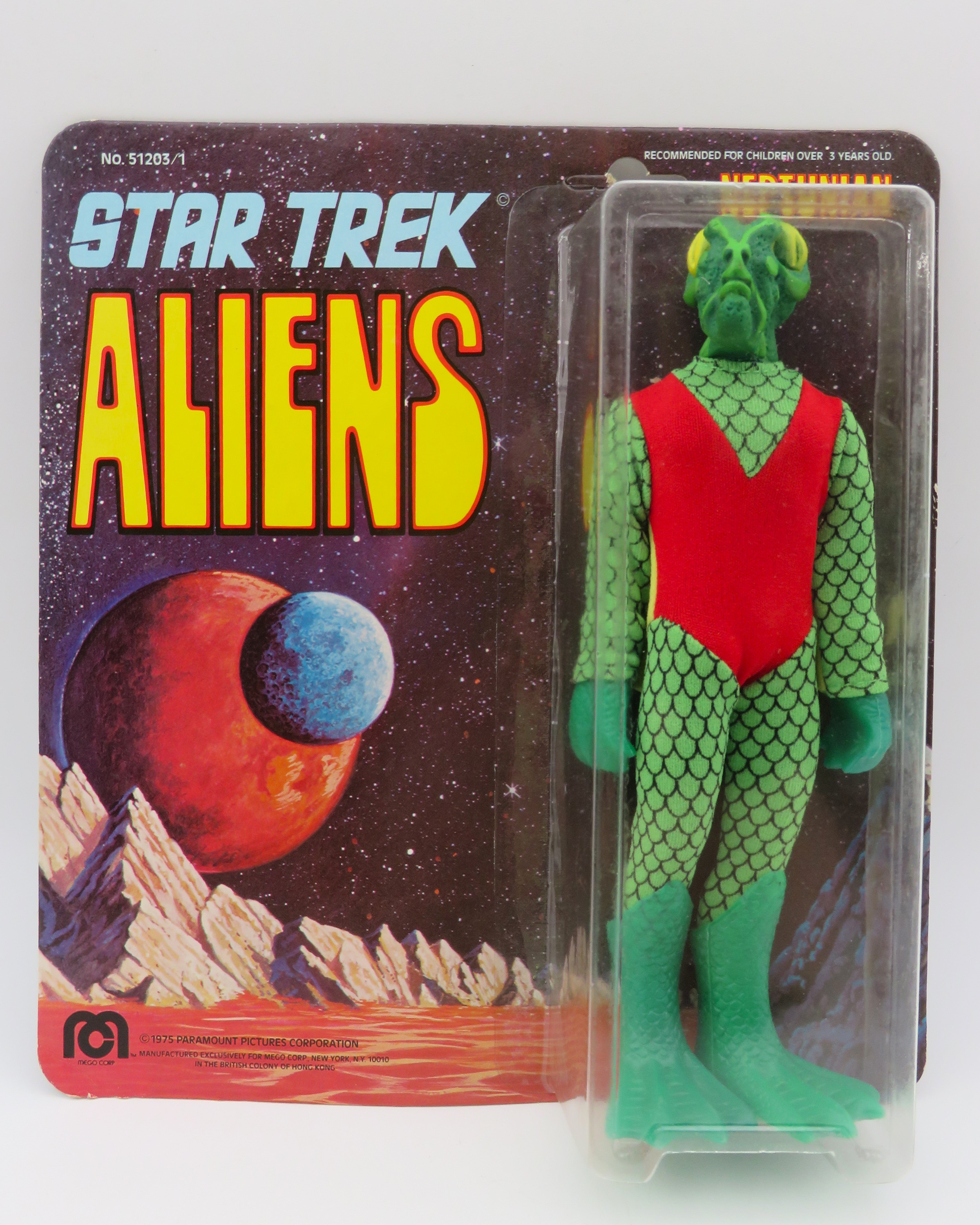 STAR TREK ALIENS Neptunian 8" Action Figure - Mego Corp. (1975) Series 2 Vintage Toy